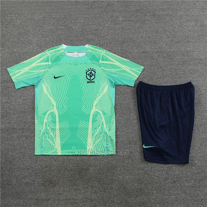 Chandal del Brasil Manga Corta 2022-2023 Verde - Pantalon Corto